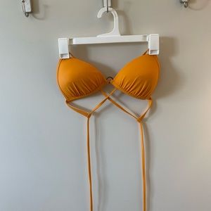Orange bikini top